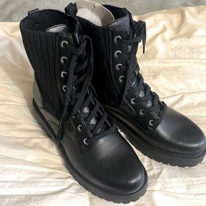 Calvin Klein combat style boots.